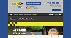 Desktop Screenshot of elkrivertireandauto.com
